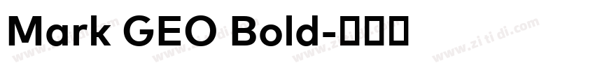 Mark GEO Bold字体转换